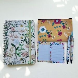 The Notebook Hardcover Floral Stationary Set